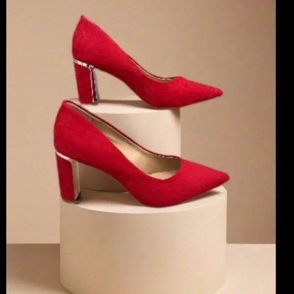 Alfani Elegant Red Women's Heels Sz 8 - Picture 8 of 8